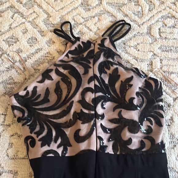 Black and Tan Elegant Jumpsuit - Picture 9 of 10